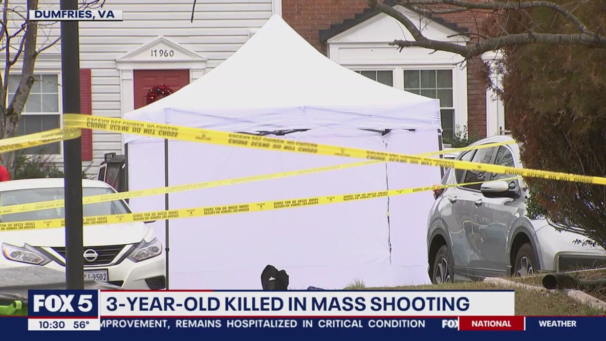 Man kills teenage girlfriend's 3-year-old sister; injures other siblings in Dumfries shooting